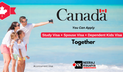 Concurrent Visa allows you to live in Canada with your family together, now rather first going on Canada Study Visa and then applying for Spouse and dependent visa, one can straight apply all visas of family mambers same time.